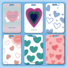 愛心卡套學生校園卡飯卡門禁公交卡卡片套工作證件保護套廠牌校牌