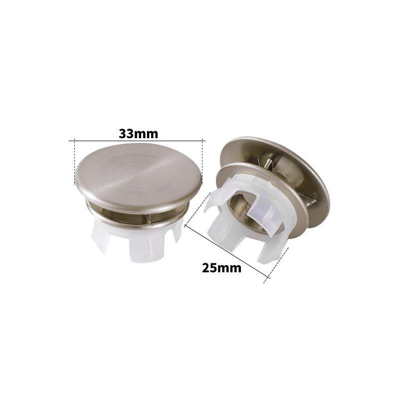 Accesorios para lavabo: Tapón decorativo ovalado de doble capa para orificio de desagüe de lavabo de cerámica, muy vendido en productos de baño.