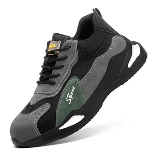 Men's Labor Protection Shoes Are Suitable for All Seasons, Soft-Soled, Breathable, Lightweight, Labor Protection Shoes, Soft-Soled, Non-Tiring Work Shoes for Men