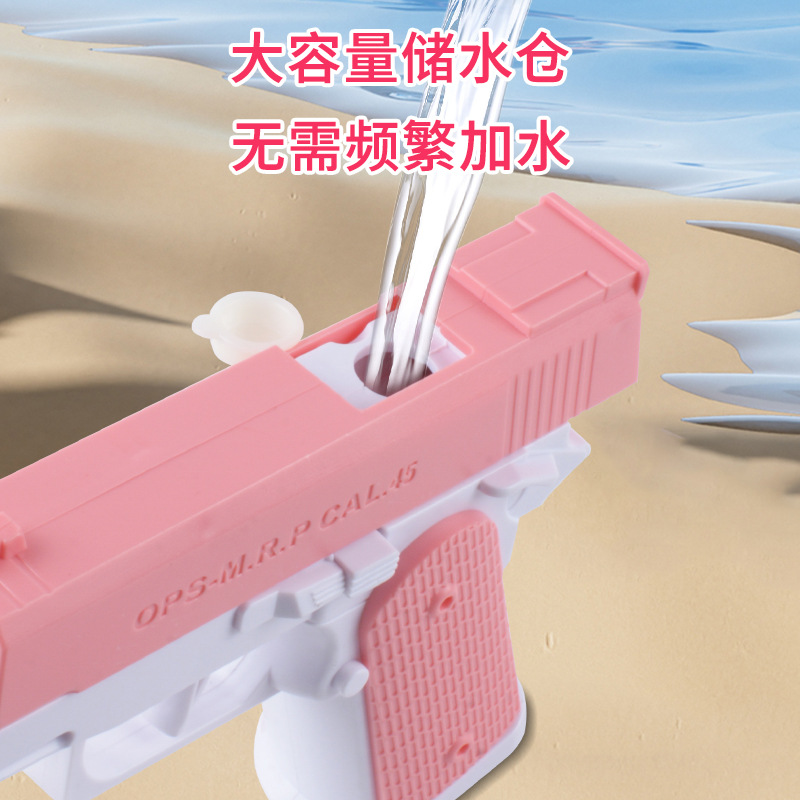 Juguetes de agua para niños Glock pistola de agua manual de vuelta a los niños de verano pistola de agua pequeña barraca mayorista