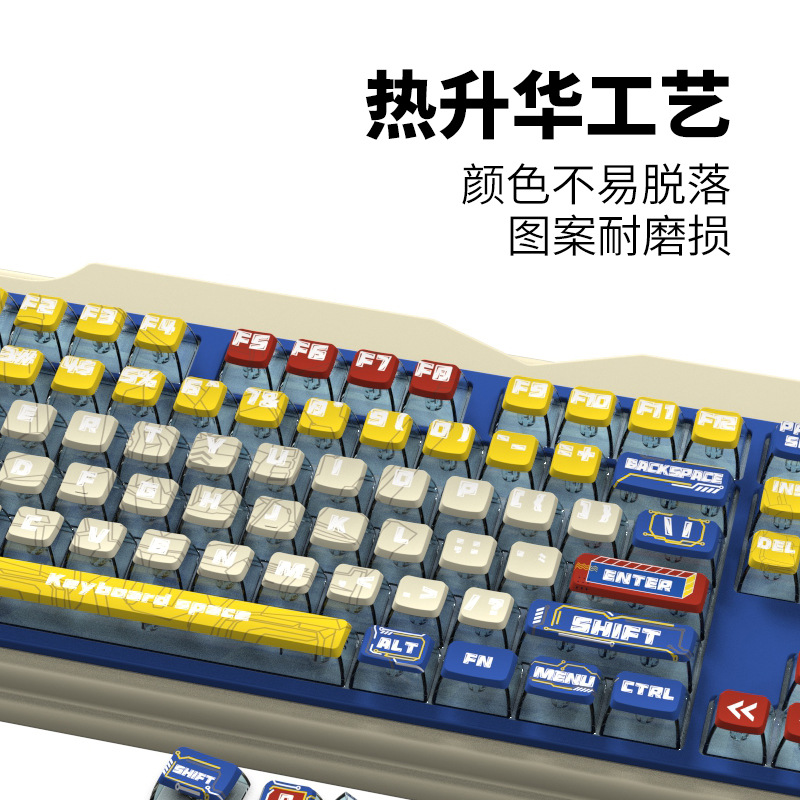 Factory explosion PBT Plastic keycap Herbal Gyepermia Technology Wind pudding keycap Personalized small set