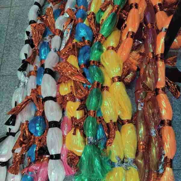 扁平七彩水晶丝片扁平幻彩旋转丝片路亚钓具装饰绑钩鱼皮亮片片