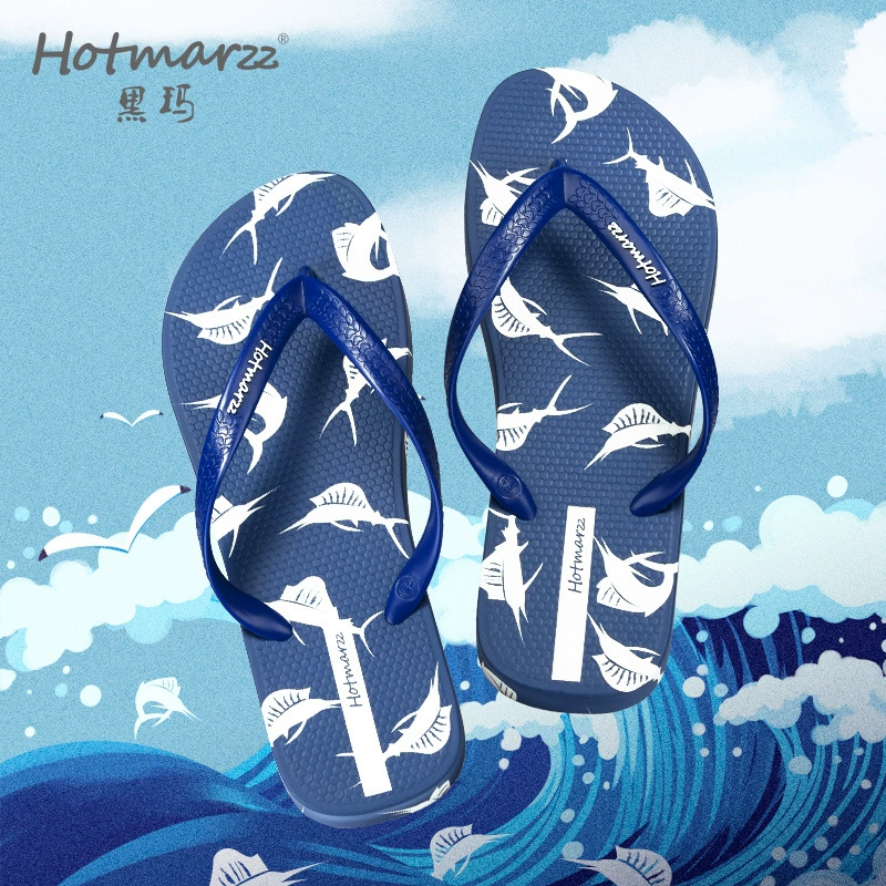 Hotmarzz черная мама мужская новая модель шлепанцы пляжные шлепанцы