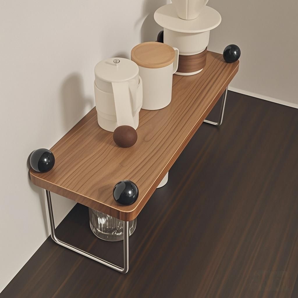 Car Storage Rack Cup Holder Coffee Cup Holder Solid Wood Desktop Cup Organizer Vintage Style Stainless Steel Cup Holder DIY