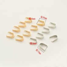 热销常用现货批发不锈钢瓜子扣吊坠扣饰品扣连接扣DIY钛钢配件批