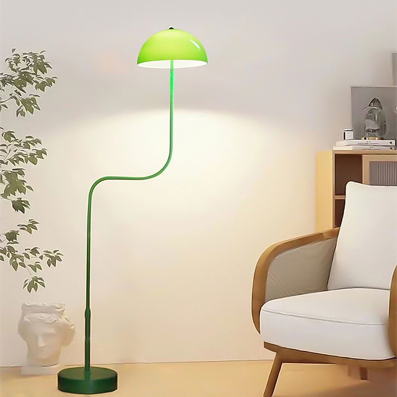 French Middle Ancient Living Room Floor Lamp Nordic Creative Adjustable Bean Sprout Green Floor Lamp Bedroom Study Vertical Table Lamp