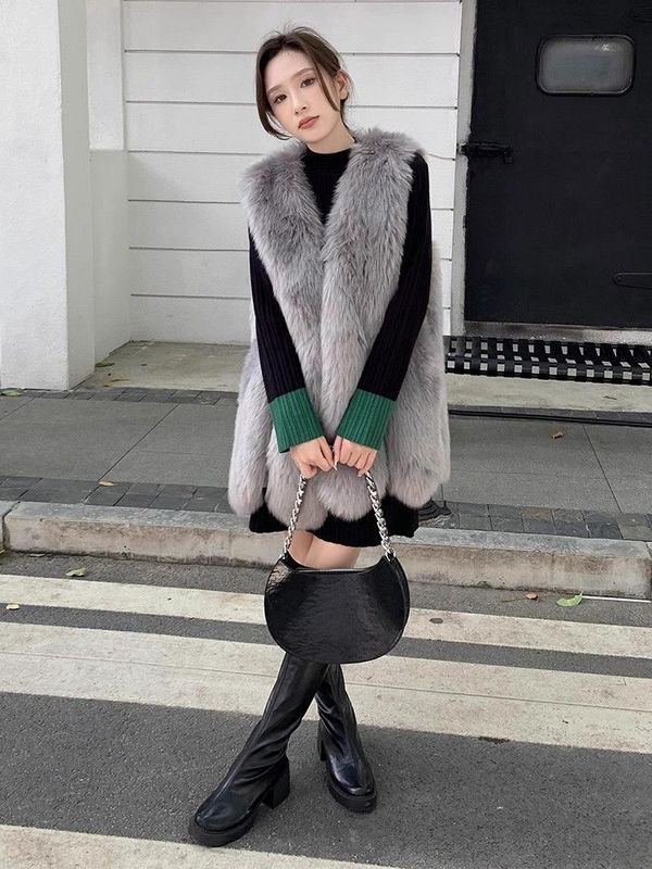 半高领针织连衣裙女秋冬打底裙子宽松毛衣小个子内搭中长款毛衣裙|undefined