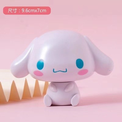 Decoración de pastel de perro de jade adorno de decoración de pastel de perro de orejas grandes blancas de dibujos animados retro Kulomi complemento de vestir para hornear tarjeta de cumpleaños