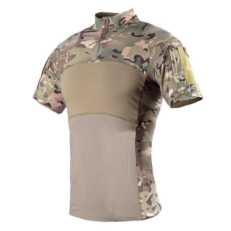 summer sports camouflage quick dry elastic wear-resistant tactics…