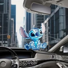 2025 新しいクロスボーダーかわいいステッチ 2D ペンダント車のペンダントバックミラー装飾フラットアクリル