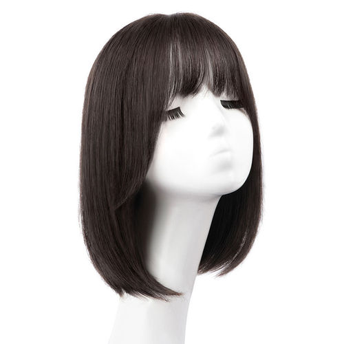 Wig for women with long hair  new full head hood, simulated hair, short hair, natural whole clavicle, bob wig set