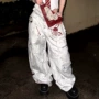 定制宽松男女印花牛仔裤