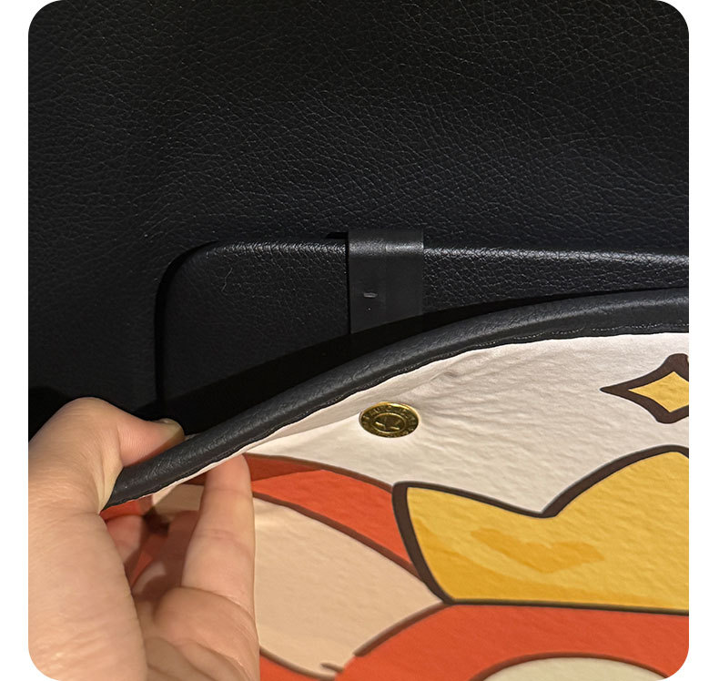 Rabbit Fox Car Seat Back Anti-Kick Pad Women's Cute Car Leather Seat Back Anti-Fouling Pad Cartoon Protective Pad