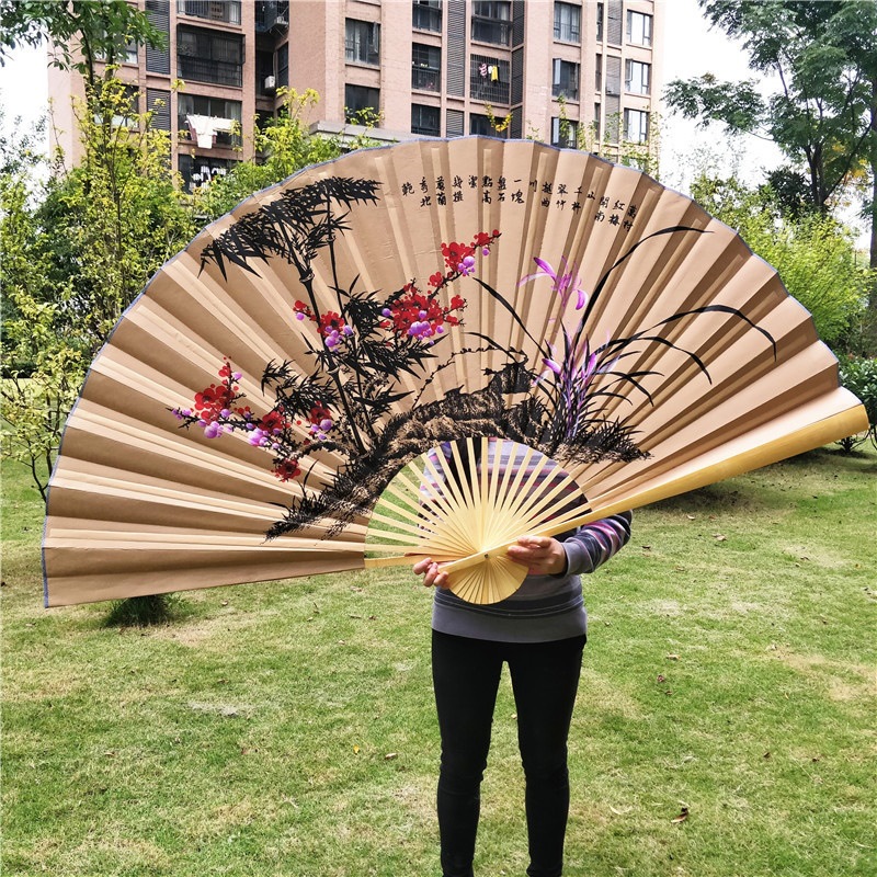 0.9*1.6M大挂扇中式装饰扇子大折扇子中国风影楼道具扇婚庆摄影-阿里巴巴
