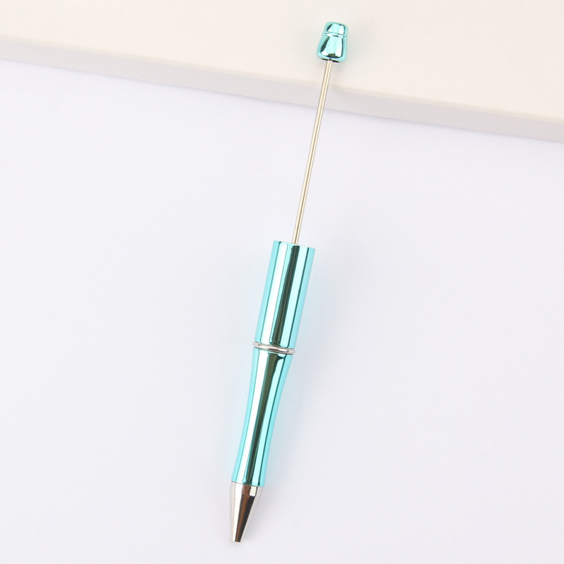 En stock al por mayor creativo de dibujos animados papelería DIY con cuentas bolígrafo logotipo imprimible