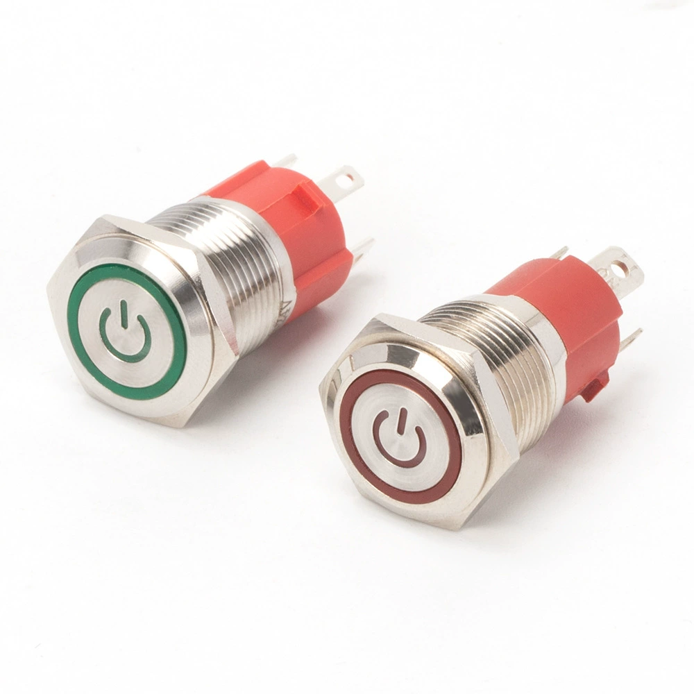 LAS3D 16 мм сильноток металлический кнопочный переключатель 15A кнопочный переключатель сильноток водонепроницаемый кнопочный переключатель
