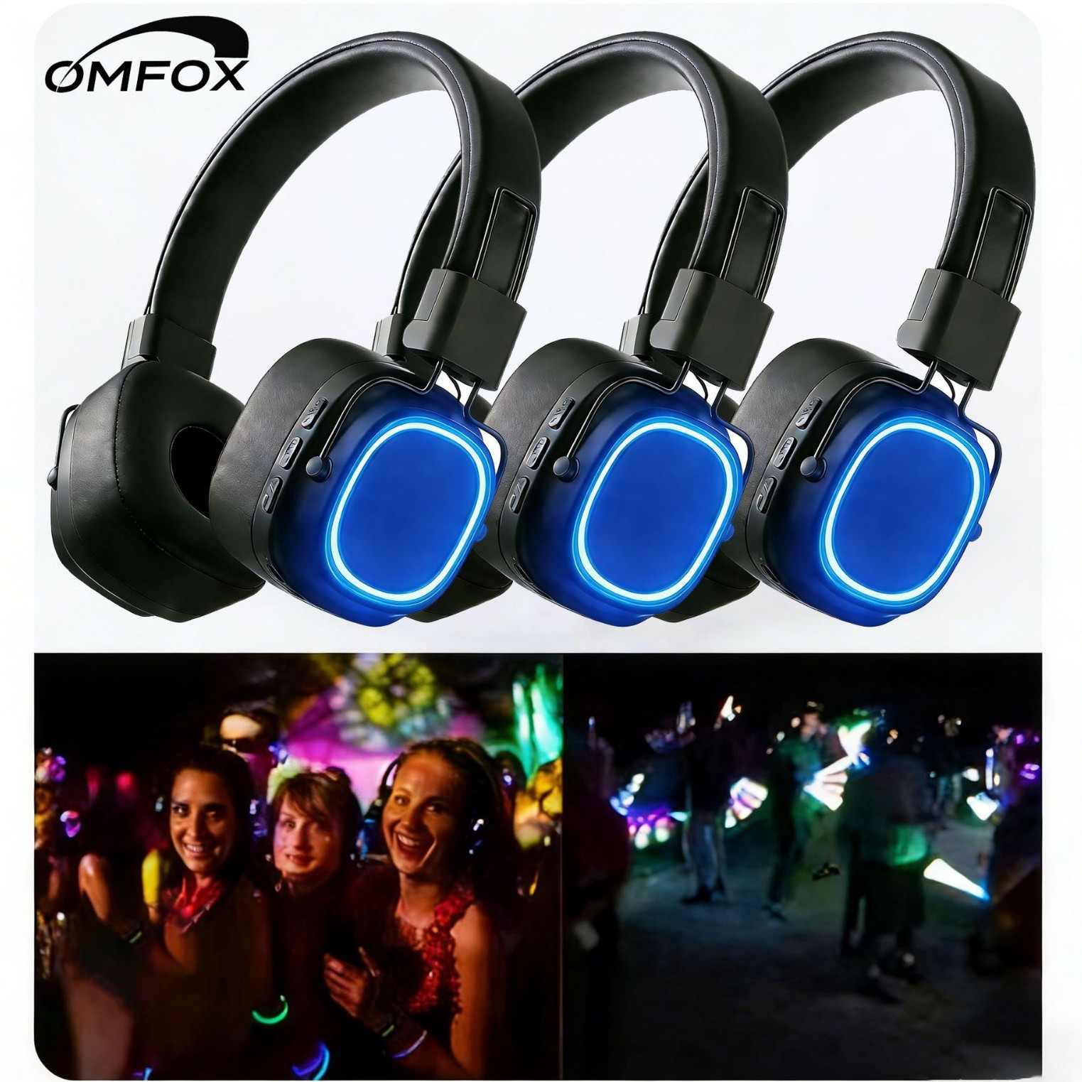 Ventas transfronterizas de auriculares de discoteca DJ concierto MESH red inalámbrica AI reducción de ruido auriculares Bluetooth