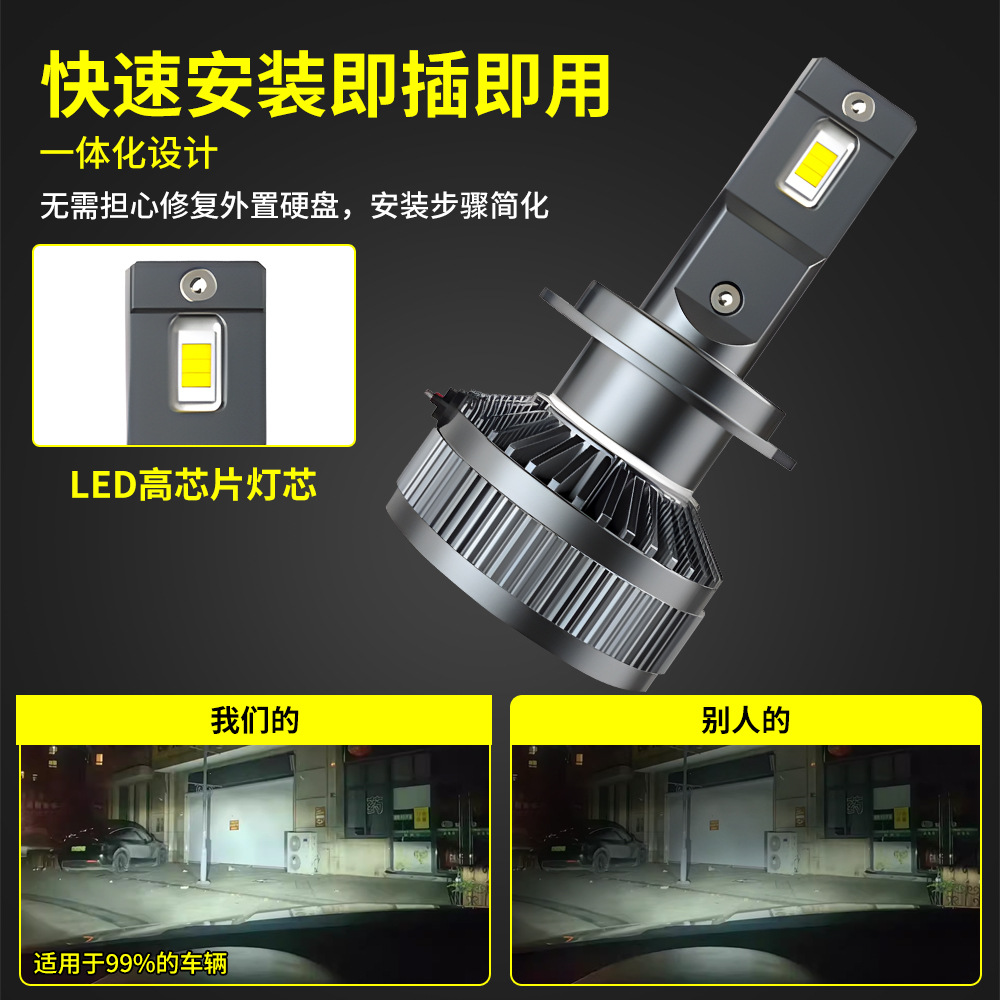 Fábrica de suministro al contado de faros de automóviles luces LED h7 faros de cobre 3570 faros de perlas de automóviles de haz alto y bajo