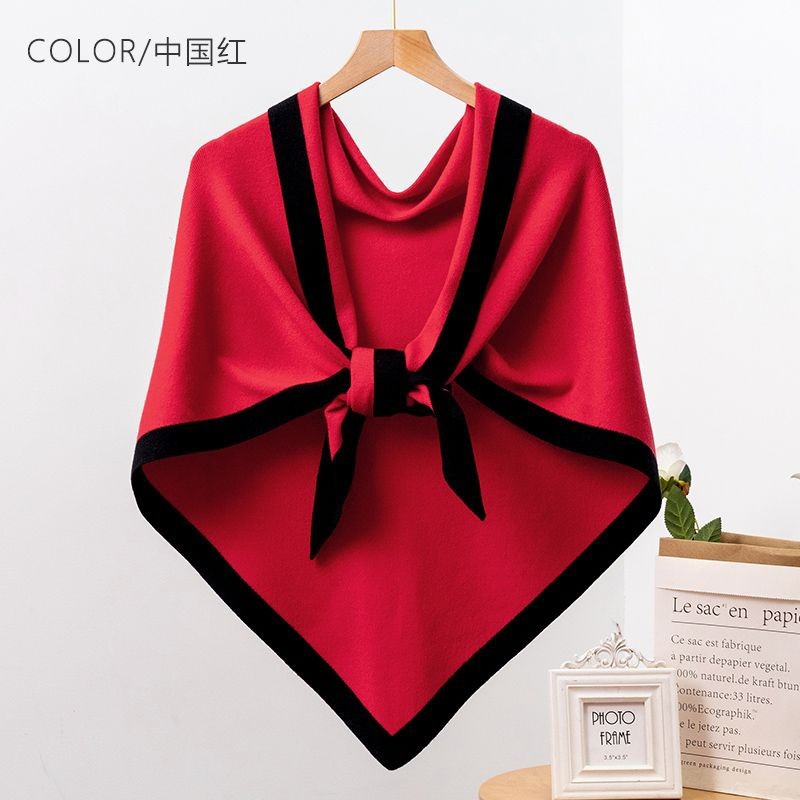 Nueva habitación con aire acondicionado de todo fósforo, chal de oficina, mujer, primavera, otoño y verano, capa de punto cervical, toalla triangular