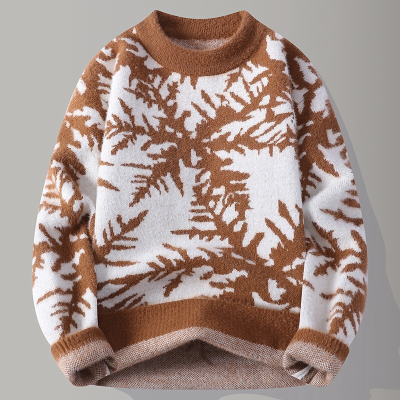 Cc Home--5580--P38--2025 Autumn New Fashion Trendy Round Neck Sweater Men-Group File Wave 29