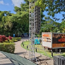 佛山工厂生产音响灯光A字型架 8m高承重500kg太空龙门铝合金桁架