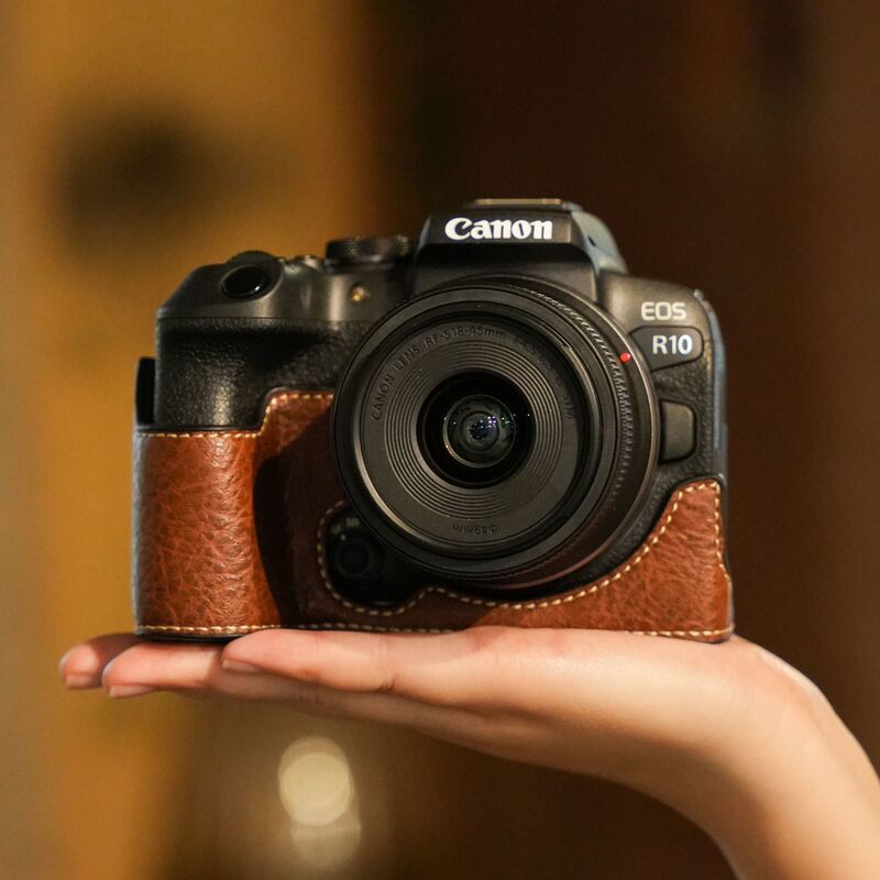 Suitable for Canon R50 Protective Case R10 Camera R50Vr7 Accessories R100 Mirrorless R8 Base R6 Second Generation V1 Leather Case Suitable for Canon R50 Protective Case R10 Camera R50Vr7 Accessories R100 Mirrorless R8 Base R6 Second Generation V1 Leather Case