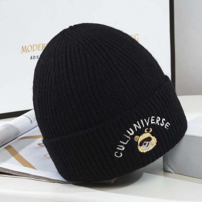 Women's Cartoon Style Cute Simple Style Letter Eaveless Wool Cap display picture 5