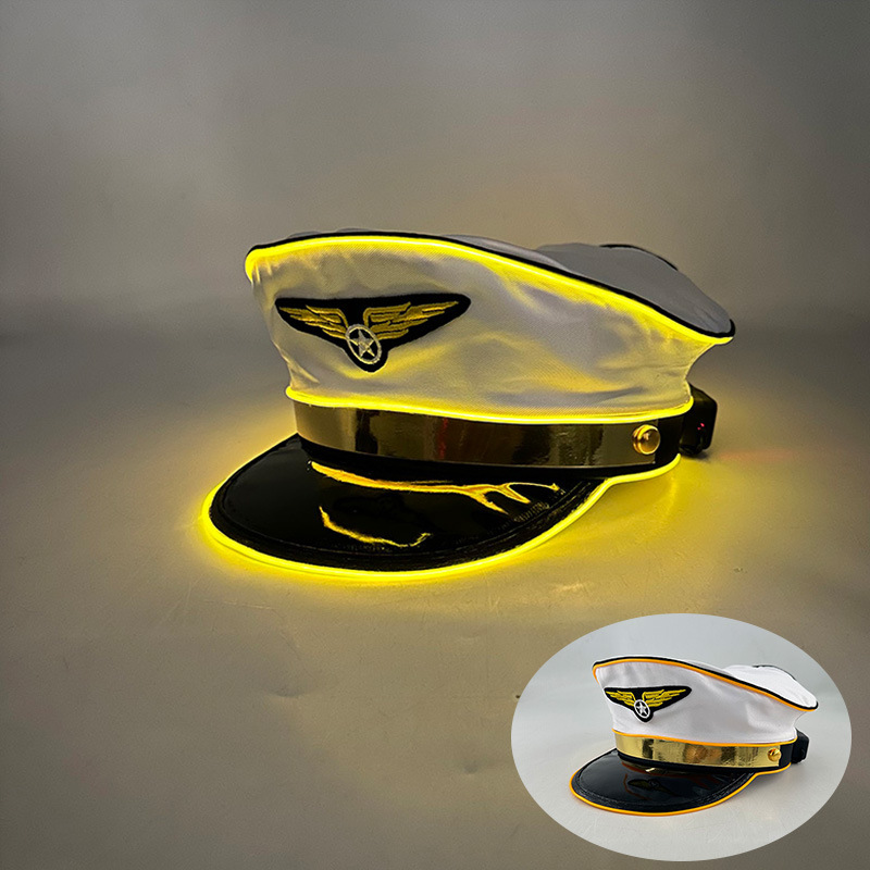 Sombrero de Vaquero LED para Fiestas de Algodón para Eventos y Escenario