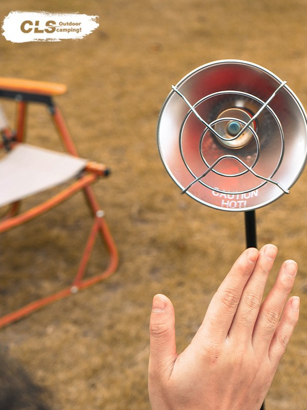 CLS gas portátil al aire libre pequeña tienda solar pesca calefacción estufa dirección variable escritorio soporte calentador de pesca de invierno