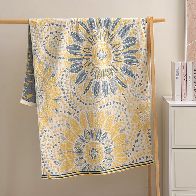 Large Four-layer Adult Cotton Gauze Large Bath Towel Four-season Soft Easy-to-lint Absorbent Quick-drying Oversized Wrapping Towel Large Four-layer Adult Cotton Gauze Large Bath Towel Four-season Soft Easy-to-lint Absorbent Quick-drying Oversized Wrapping Towel