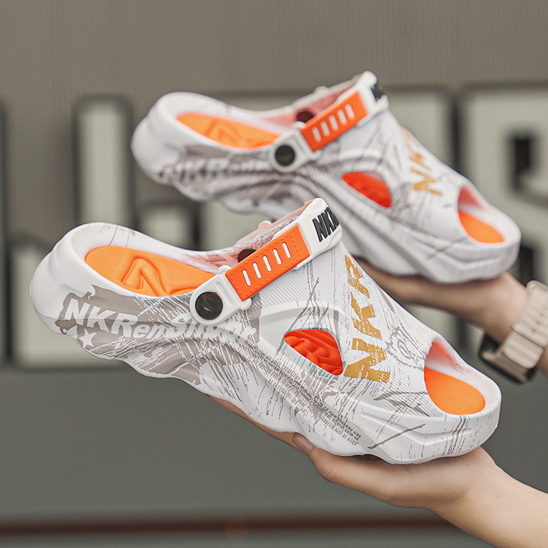 Zapatillas transfronterizas de tamaño grande para hombres de verano, deportivo de ocio para conducir, sandalias para hombres, sandalinas de arena frías.