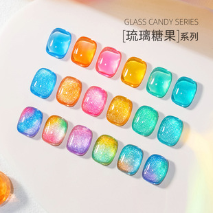 2025 New Glazed Candy Nail Polish Gel Ice Transparent Popular Dopamine Summer Nail Art Shop Special Package