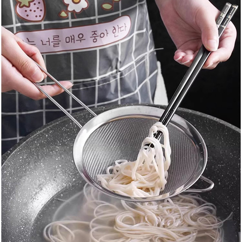 不锈钢豆浆过滤网筛细网榨果汁机隔渣漏网家用尖耳油格捞勺面粉筛