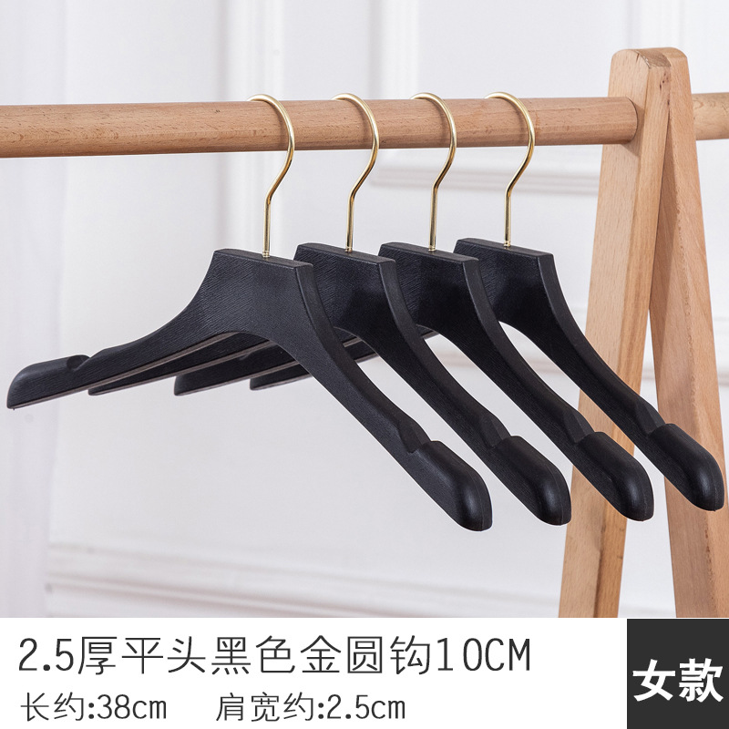 여성용 2.5 두꺼운 플랫 헤드 블랙 골드 서클 후크 10CM