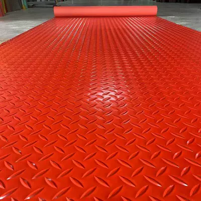 Flame-Retardant Pvc Flooring, Corridor Patterned Rubber Mat, Plastic Herringbone Full-Floor Anti-Slip Wear-Resistant Floor Mat, Waterproof Car Mat (Avtomobil döşəmə paspasları) - red-herringbone-pattern-at-25mm-thickness-09-12m-thickened-25mm-thick