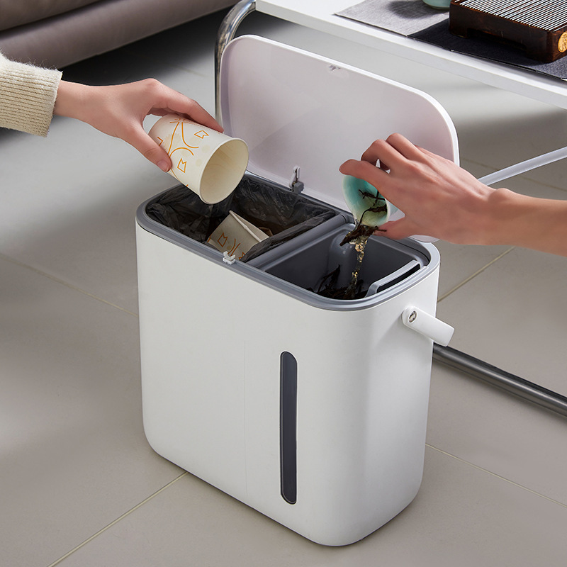 飛達三と規格品のお茶のバケツの家庭用のお茶のテーブルのセットの排水桶のお茶の濾過の乾湿はゴミ箱を分離します。|undefined