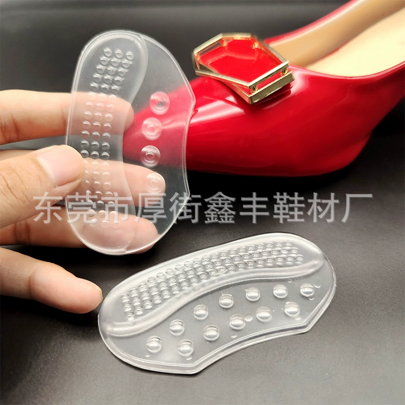 Новая Нескользящая наклейка на пятку с частицами, силиконовая Прозрачная противоскользящая пятка, высокие каблуки, антиабразивная амортизирующая накладка на пятку, наклейка на обувь