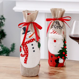 13250040625 Handcrafted Xmas Wine Gift Set with Decorations