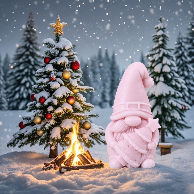 新しいクリスマスドワーフドワーフキャンドルベーキングシリコーン型 DIY 手持ちクリスマスツリーピンチフィルム在庫|undefined