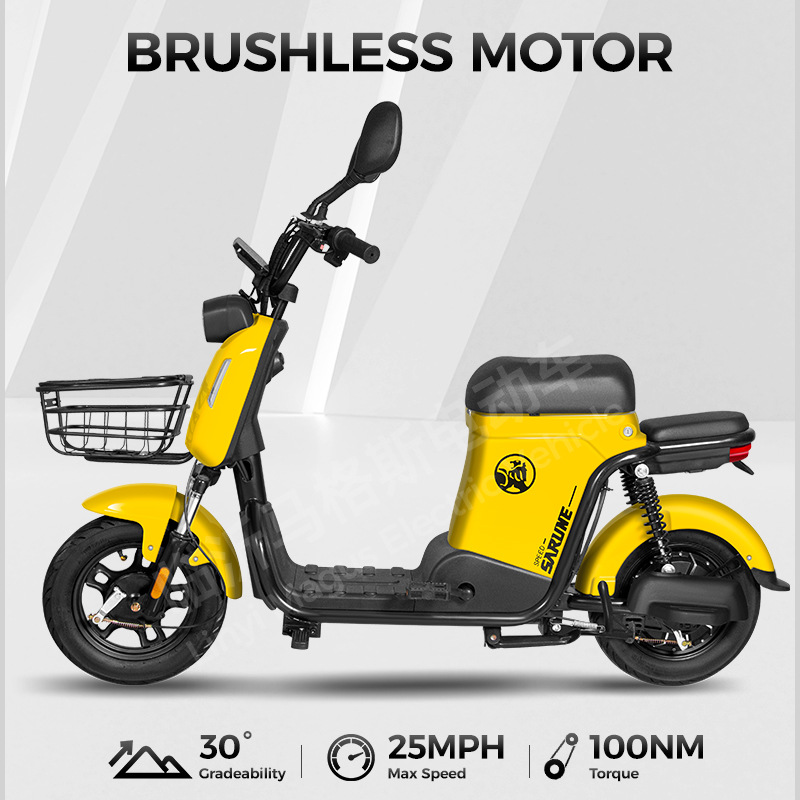 Velocidad de hasta dos ruedas coche eléctrico de alta duración de la batería de 48V de alta potencia de transporte de cercanías coche e-bike operación directa de fábrica