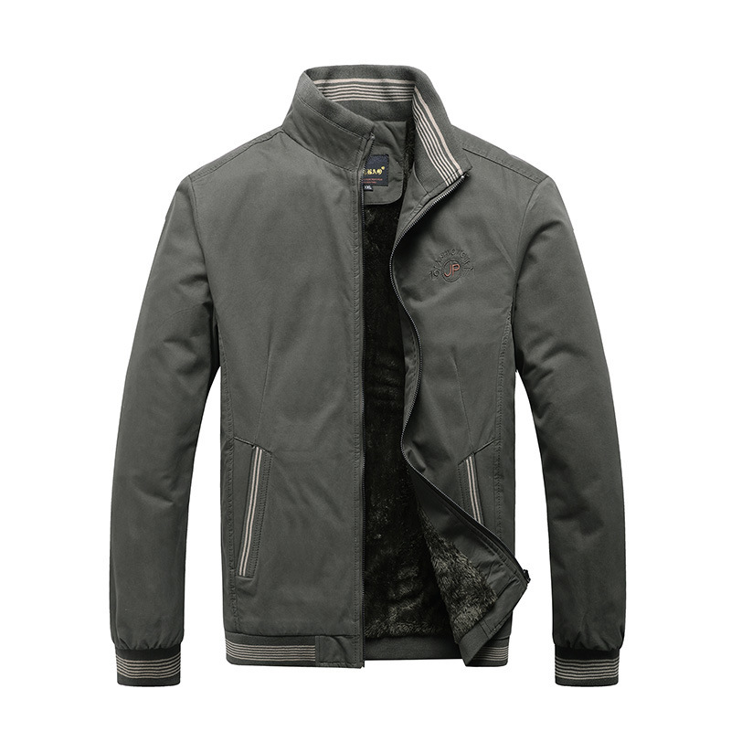 Herren Winterjacke Für Business Casual Mit Weichem Plüschfutter_voghion.com