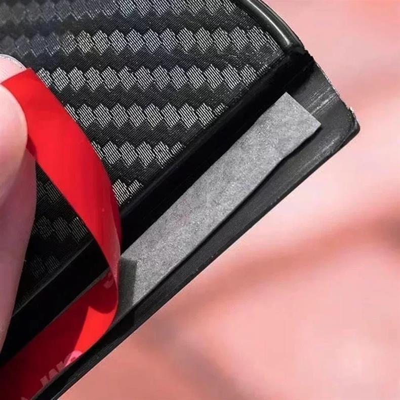 Cross-Border Customizable Carbon Fiber Rain Eyebrow Rain Shield, Thickened Carbon Fiber Texture Rearview Mirror Rain Shield