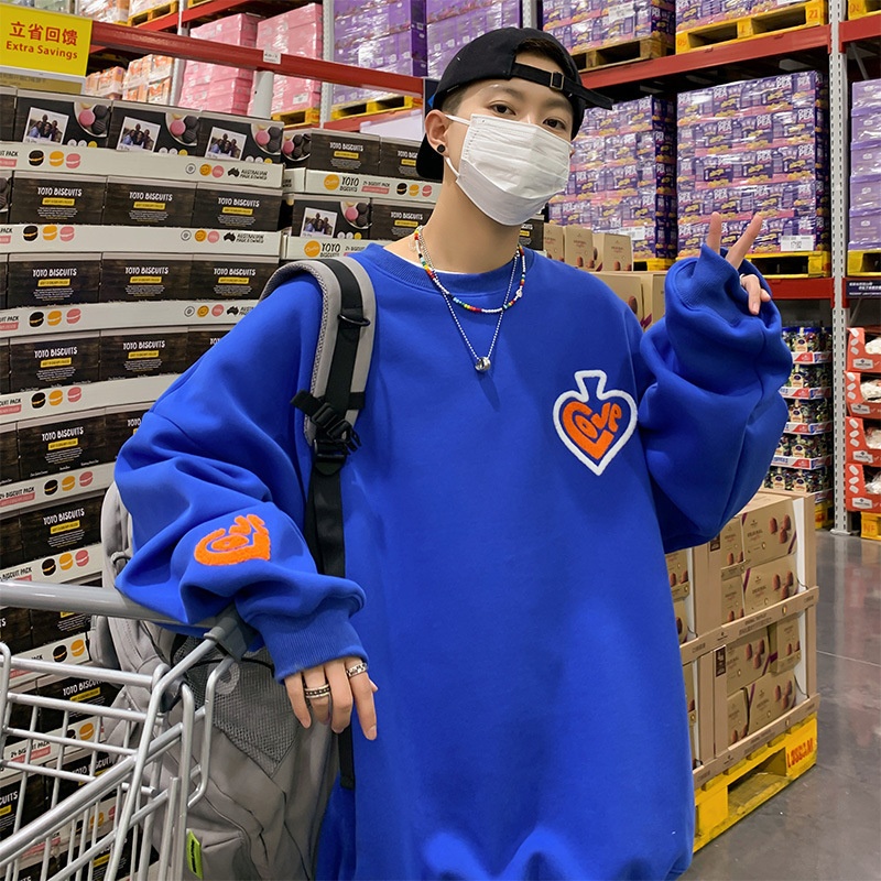 Chaqueta de cuello redondo para hombres in ropa de moda primavera y otoño 2022 nuevo tipo de chicos suelta y versátil sin sombrero chaqueta de pareja