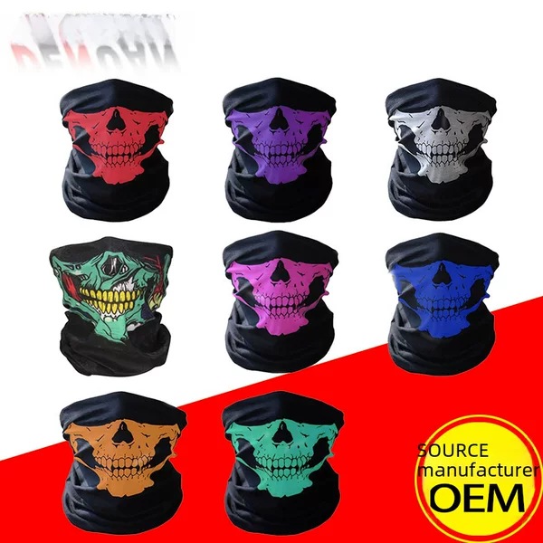 Magic Headscarf Cycling Mask Outdoor Sports Warm Multifunctional Pullover Skull Seamless Clown Fashion