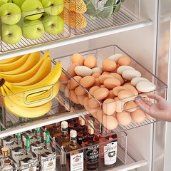 鸡蛋收纳盒食品级冰箱整理盒子家用水果蔬菜透明冷冻分装保鲜神器