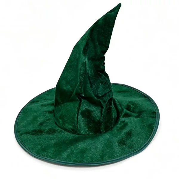 Halloween Cackling Witch Hat Black Wizard Hat Gothic Dark Costume Pointed Witch Hat Head Accessory