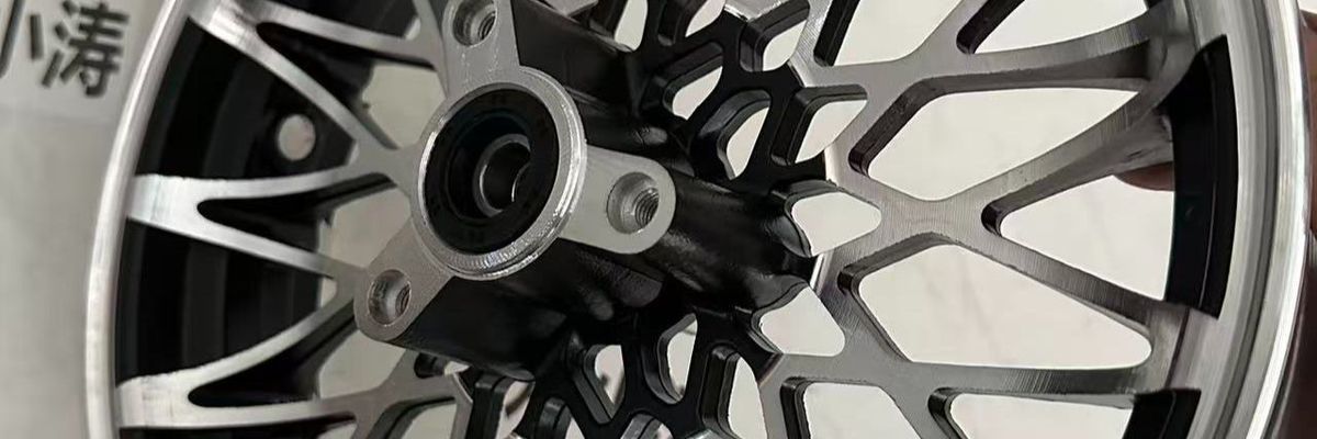 10inch 12inch Hole-spaced daisy FF wheel hub for electric scooters, hole-spaced aluminum front wheel JJ, thickened for fixed off-road use in Northeast Asia