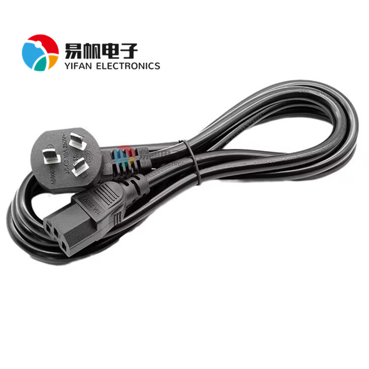 电源线厂家 国标电源线1.5米品字尾打印机电饭锅机箱一平方电源线