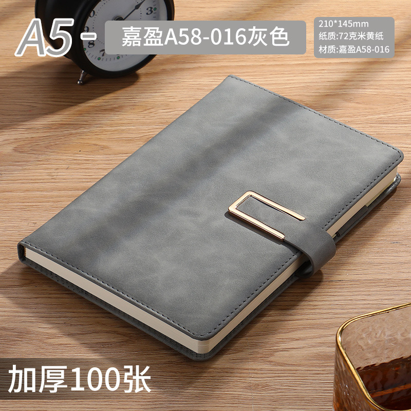A5 gray 200 page [U buckle+pen insertion]