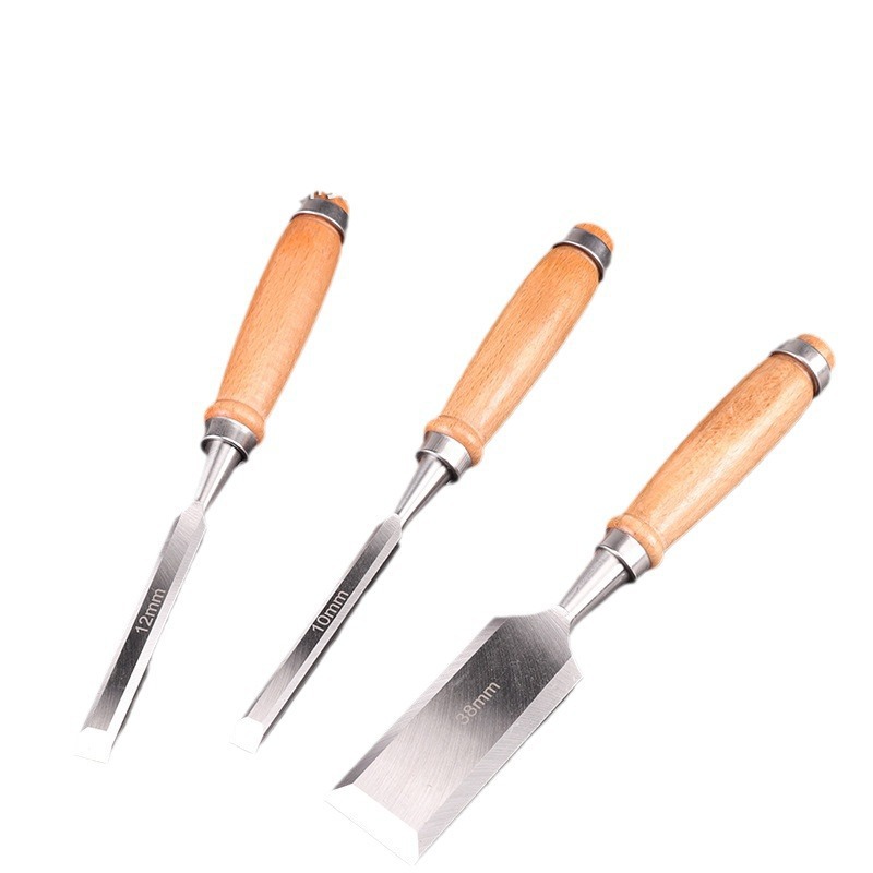 雕刻刀厂家直供德式小扁柄 雕花凿木工工具套装木工凿子木工车刀